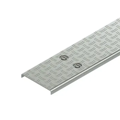 Capac pentru suport de cablu, antiderapant R9 conform. conform DIN 51130 cu dispozitive de fixare intarite, pre-asamblate si suport pentru placi de aluminiu, pe toata suprafata, usor, RDVSRSL 100