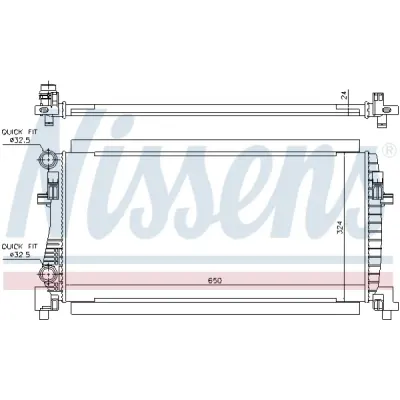Radiator, racire motor NISSENS 65317