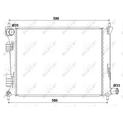 Radiator, racire motor NRF 53166