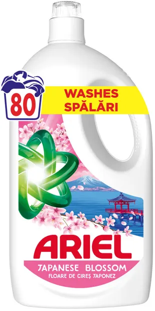 Detergent lichid Ariel - Japanese Blossom, 80 spălări
