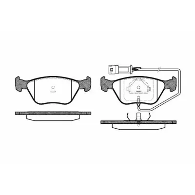 Set placute frana, frana disc REMSA 0437.02