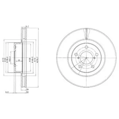 Disc frana DELPHI BG2827C