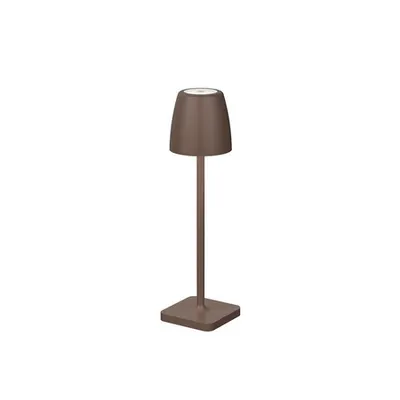 Lampa podea COLT Nisipiu Rust Brown Aluminiu turnat Aluminiu & Acrylic LED 2 Wat 207Lm 3000K IP54 Beam Angle 62O DC 5V Intrerupator On/Off USB Wire Dimabil