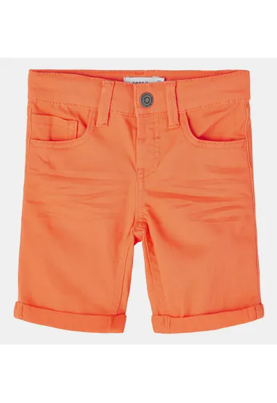 Pantaloni scurti cu talie medie si buzunare