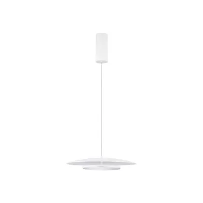 Lampa suspendata OLOS Triac Dimabil Nisipiu Alb & Crom Mirror Aluminiu LED 37 Wat 220-240Volt 1786Lm 3000K IP20