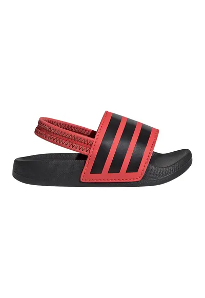 Sandale slingback Adilette - Negru/Rosu vermillion