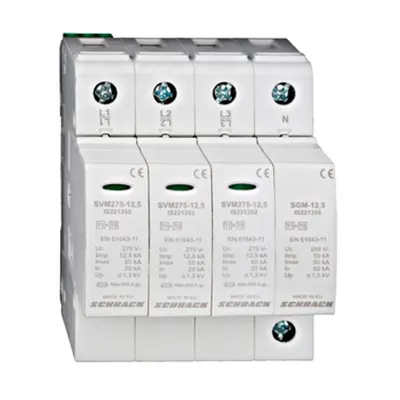 Descărcător 3+1 TT,Clasa I+II(B/C)275V,limp12,5kA+ca