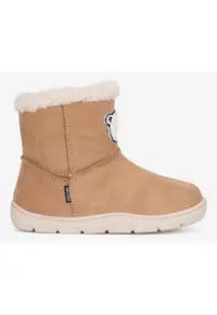 Cizme fete 5905588934684 - Piele intoarsa - Bej - Bej
