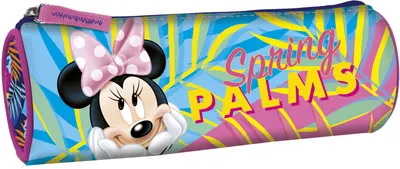 Penar școlar cilindric Derform Minnie Mouse - cu 1 fermoar