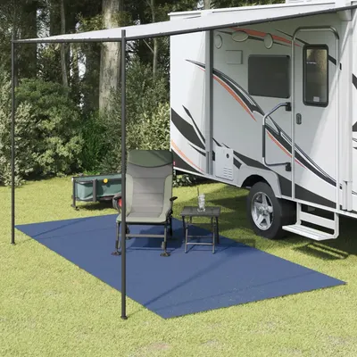 Gossi covoras de camping, albastru, 4x2 m