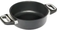 Oala de mică adâncime AMT - 20 cm, 1.8 L, neagră