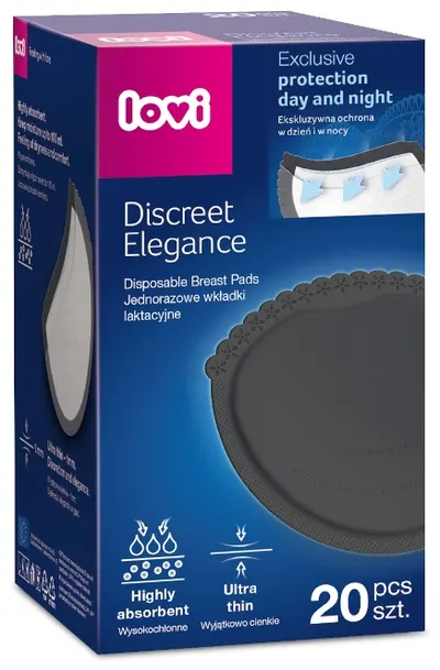 Tampoane de san Lovi Discreet Elegance - 20 buc., negre