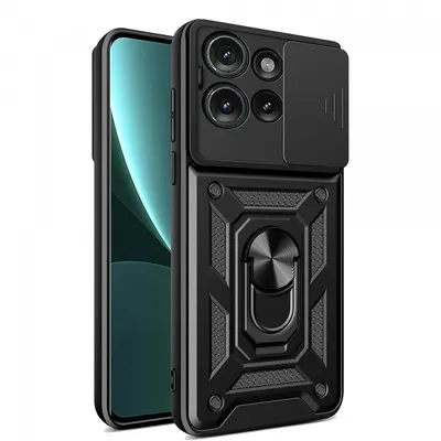 Husa pentru Motorola Edge 50, Techsuit, CamShield, Neagra