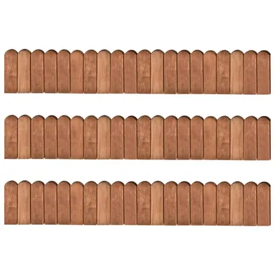 vidaXL Role de bordură, 3 buc., 120 cm, lemn de pin tratat