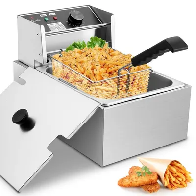 Friteuza 2500 W, 6 Litri, Inox