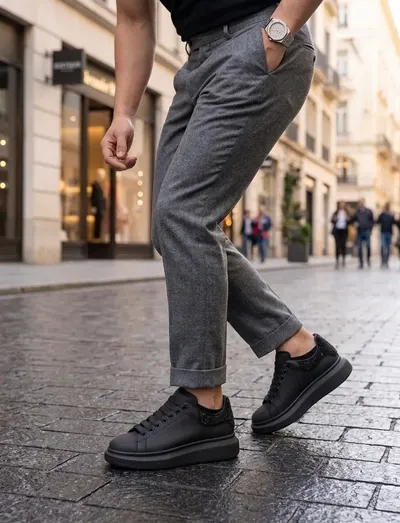 Adidasi barbati casual negri Diamond MQ 111d