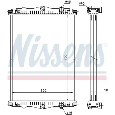 Radiator, racire motor NISSENS 614440