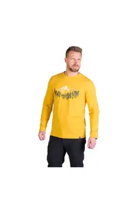 Tricou bumbac cu maneca lunga barbati Stewart - Galben