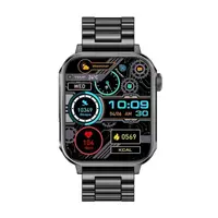 COLMI P80 Black Steel - Smartwatch 1.83 HD, Brățară Oțel Inoxidabil Negru, Bluetooth 5.3, Monitorizare Sănătate, IP67 Waterproof, Android iOS