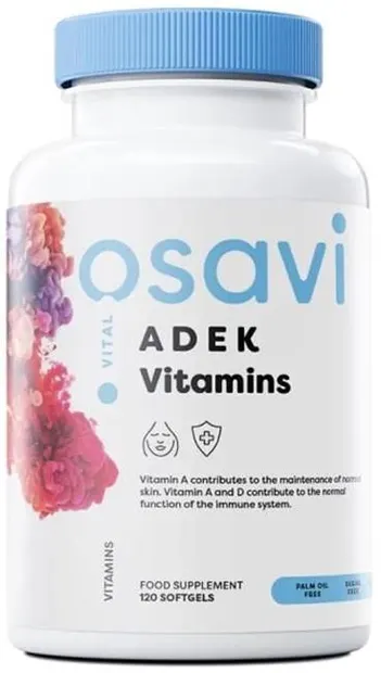 ADEK Vitamins, 120 gel capsule, Osavi
