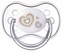 Suzeta din silicon Canpol Newborn Baby, simetrica - 6-18 luni, Inima