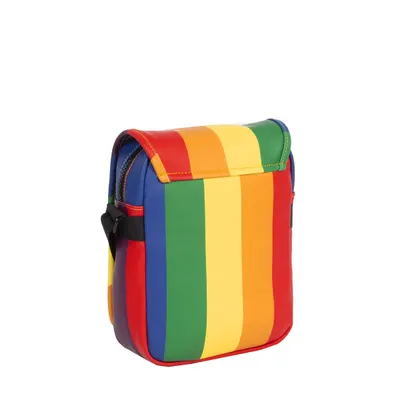 Rucsac Mart-Louisville Flapover, 23x18x7 cm, Rainbow, New Rebels