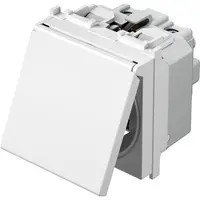 Modul Priza SCHUKO+capac 1P 16A ST IP20 alb, TEM Modul TEM-VM11PP-U