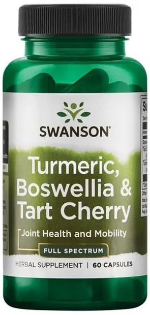 Turmeric, Boswellia & Tart Cherry, 60 capsule, Swanson