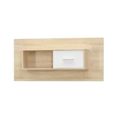 Raft suspendat TIPS, 1 usa, stejar sonoma + alb, 120x23x55 cm