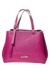 Geanta dama Elisa - Piele naturaladwqf - Fucsia