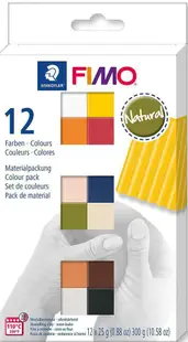 Set de lut Staedtler Fimo Soft - Natural, 12 culori