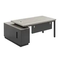 Birou managerial Valence cu corp lateral melaminat 1200 mm – W1600×D800×H750 mm