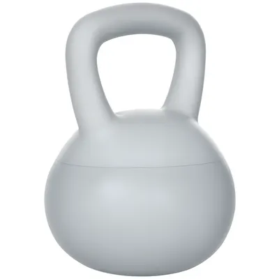 SPORTNOW Kettlebell 8 kg cu Maner Larg pentru Antrenamente de Rezistență Negru | Aosom Romania
