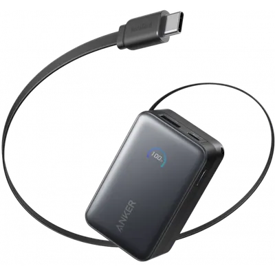 Baterie Externa Anker Nano, 10000mAh, 45W, QC + PD, 1 x USB-A - 1 x USB-C, Neagra A1638H11