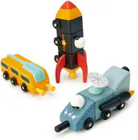 Set de joaca din lemn Tender Leaf Toys - Space Race