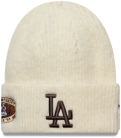 Căciulă de iarnă New Era - MLB LA Dodgers World Series, bej