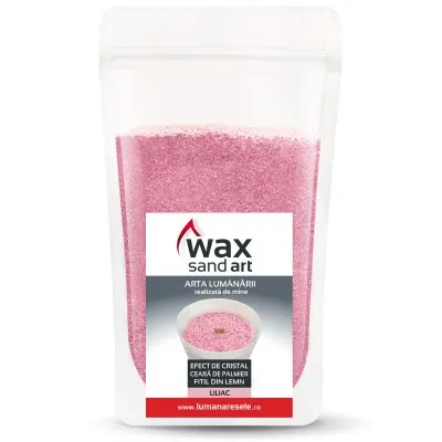 Lumanare - WaxSandArt Liliac Parfum Liliac - 250 g