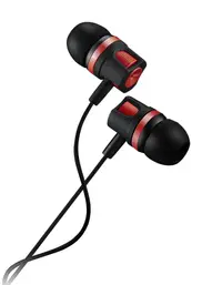 Căști cu microfon Canyon - CNE-CEP3R, roșii/negre