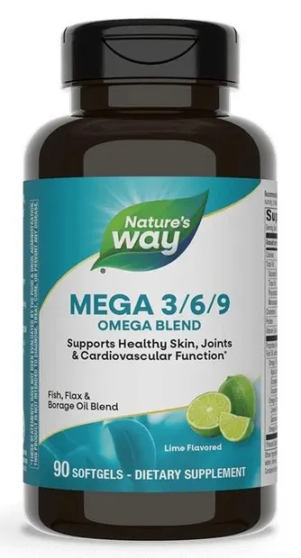 Mega 3/6/9 Omega Blend, 90 capsule, Nature's Way