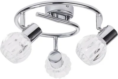 Spot triplu Rabalux - Lauren 6093, IP20, E14, 3 x 40W, 230V, crom