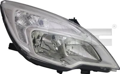 Far dreapta (H1 H7, reglaj electric, cu motoras, fundal cromat) OPEL MERIVA B
