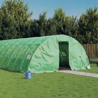 Gossi sera cu cadru din otel, verde, 40 m2, 8x5x2,3 m