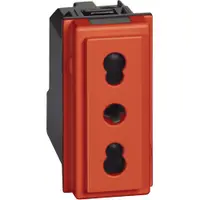 Priza standard italian 1 modul Bticino Living Now KR4180, rosu