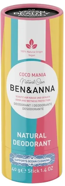 Ben & Anna Deodorant stick natural Coco Mania, 40 g