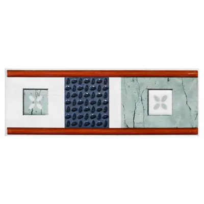 Brau decorativ faianta baie / bucatarie Ocana Verde 7.5 x 20