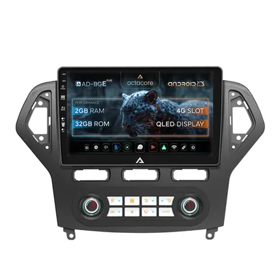 Navigatie Ford Mondeo (2007-2010) Clima Automata, Android, E-Octacore 2GB RAM + 32GB ROM, 10.1 Inch - AD-BGE10002+AD-BGRKIT127