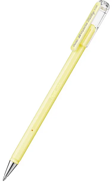 Roller Pentel - Hybrid Milky K 108, 0.8 mm, galben