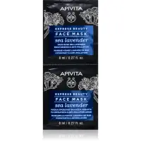Apivita Express Beauty Moisturizing Face Mask Sea Lavender mască pentru față cu efect de hidratare 2x8 ml