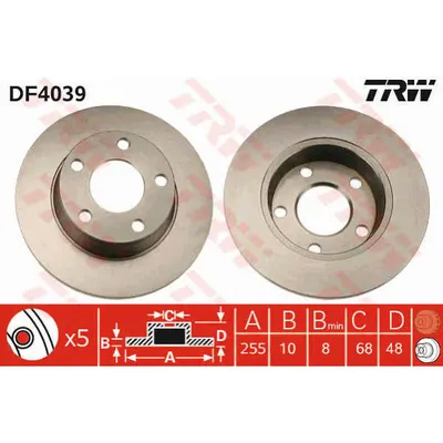 Disc frana TRW DF4039