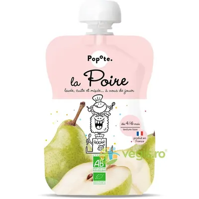 Piure cu 100% Pere +4/6 Luni Ecologic/Bio 120g